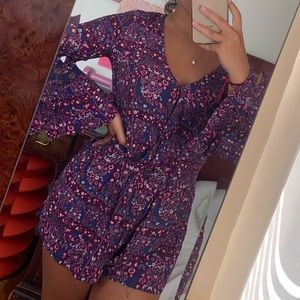 american eagle floral romper